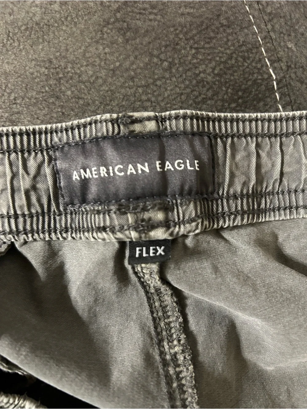 American Eagle Outfitters Flex Elastic-Waist Shorts - Charcoal